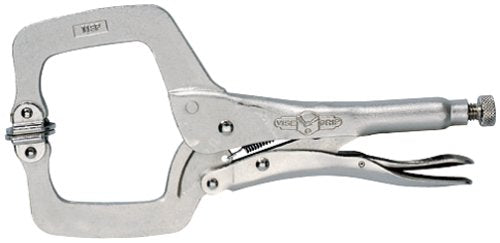 The Original 6" Vice-Grip Locking C-Clamp with Swivel Pads (6SP)