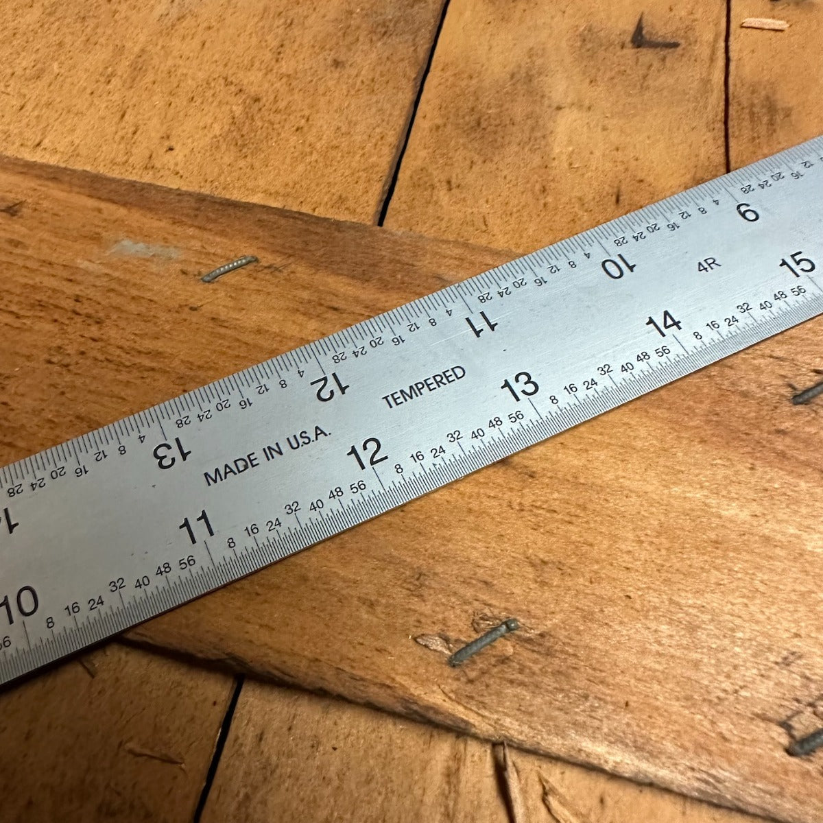 24" Products Engineering 4R Rigid Tempered Ruler 8ths/16ths 32nds/64ths Cosmetic blemish, name removed(780061)