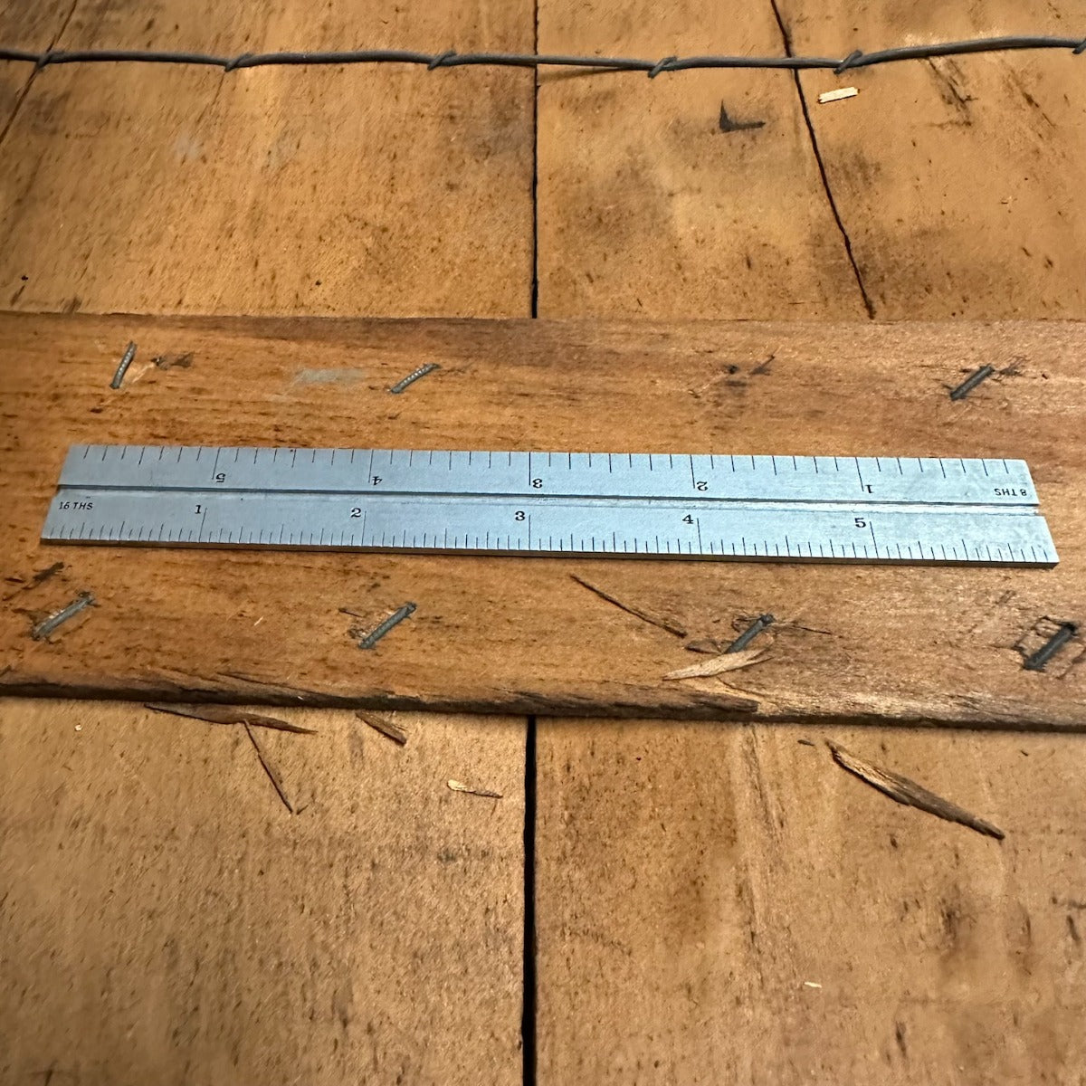 PEC 6" 4R Grooved Tempered Rule (32nds/64ths & 8ths/16ths) w/ Blemish (780088)