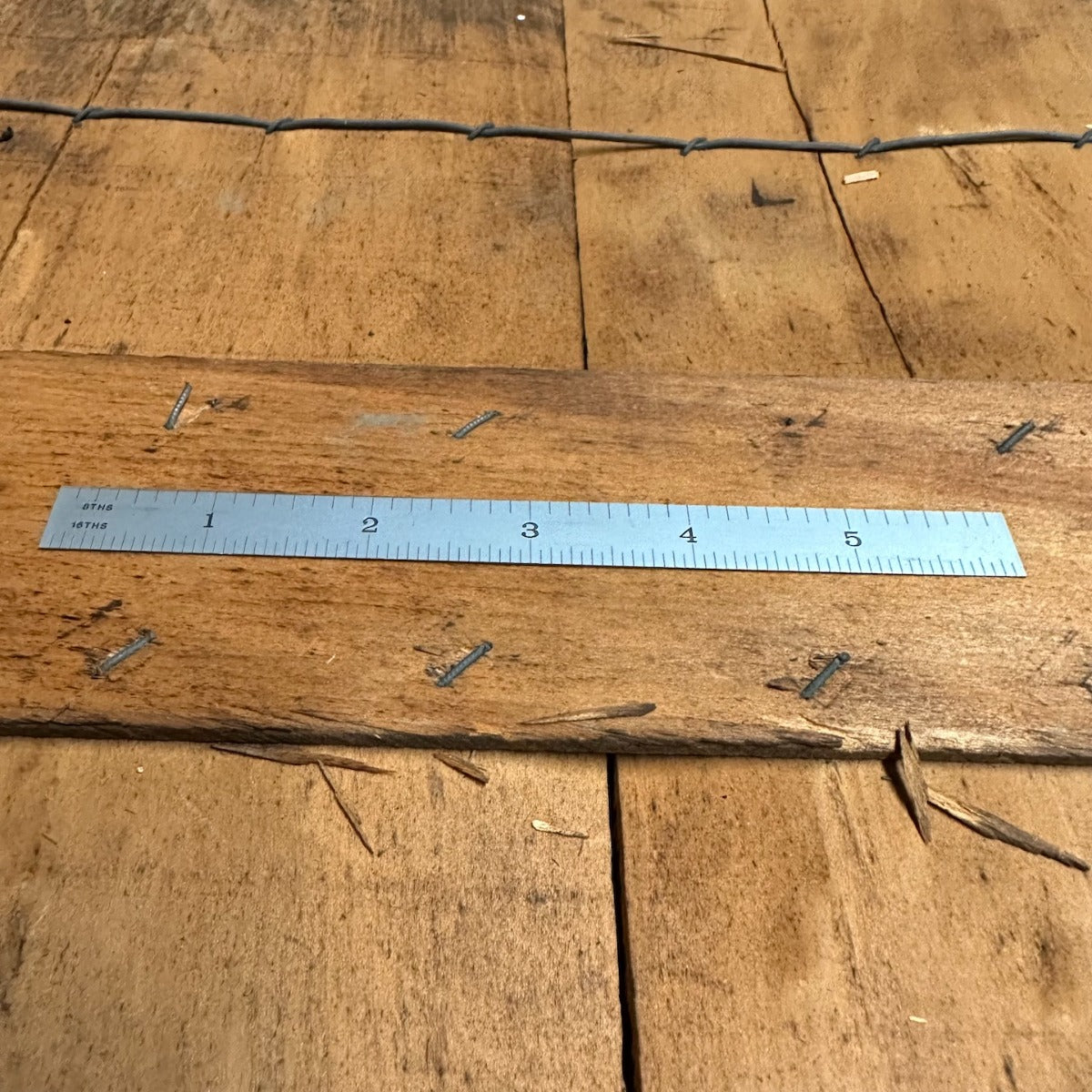 6" Products Engineering 4R Tempered Ruler 8ths/16ths 32nds/64ths Cosmetic blemish, name removed(780106)