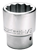 1" Dr. Wright 1-3/4" - 12 Pt. Standard Socket (8156WR)