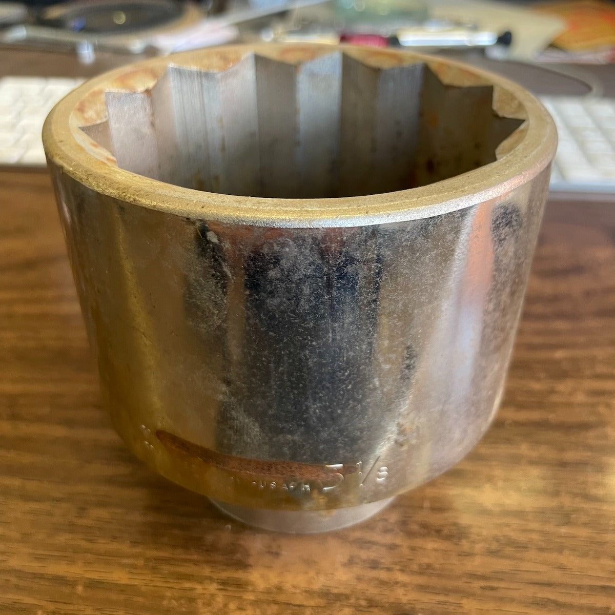 Wright (2nd) 1" Drive 3 1/8" 12 Point Chrome Socket (8197WR-2ND)