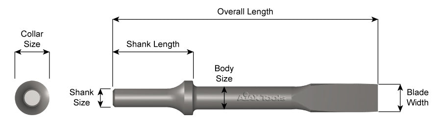AJAX #912 Rivet Cutter Air Hammer Attachment (A912)