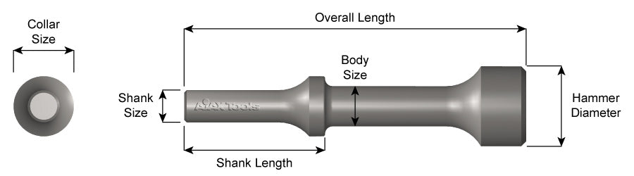 AJAX #945 1" Hammer Air Hammer Attachment (A945)