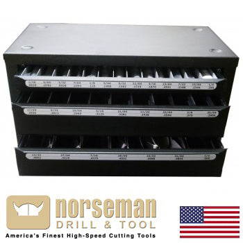 96 Pc. Molybdenum Norseman Drill Bit Bin Stock (96-SPM)