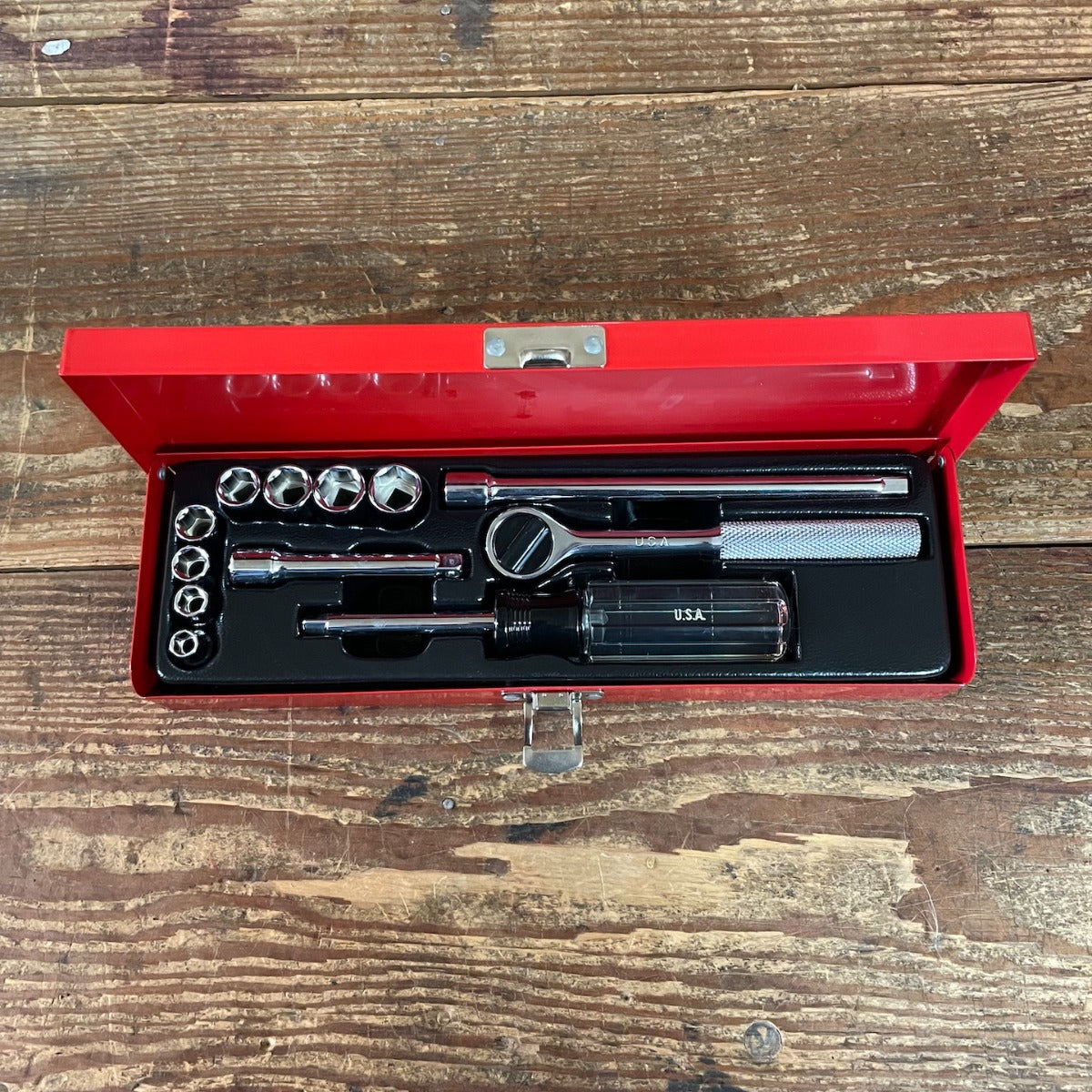 NOS 12 Piece Wright (Allied Tools) US Made 1/4" Drive Metric Socket Set (A26WR)