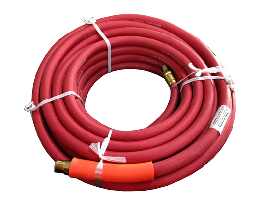 3/8 x 25' Red Rubber Air Hose (01-1023VG)