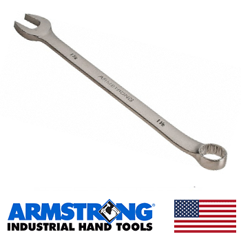 Armstrong 2-1/8" Satin Chrome Long Pattern Combination Wrench 25-268 (25-268)