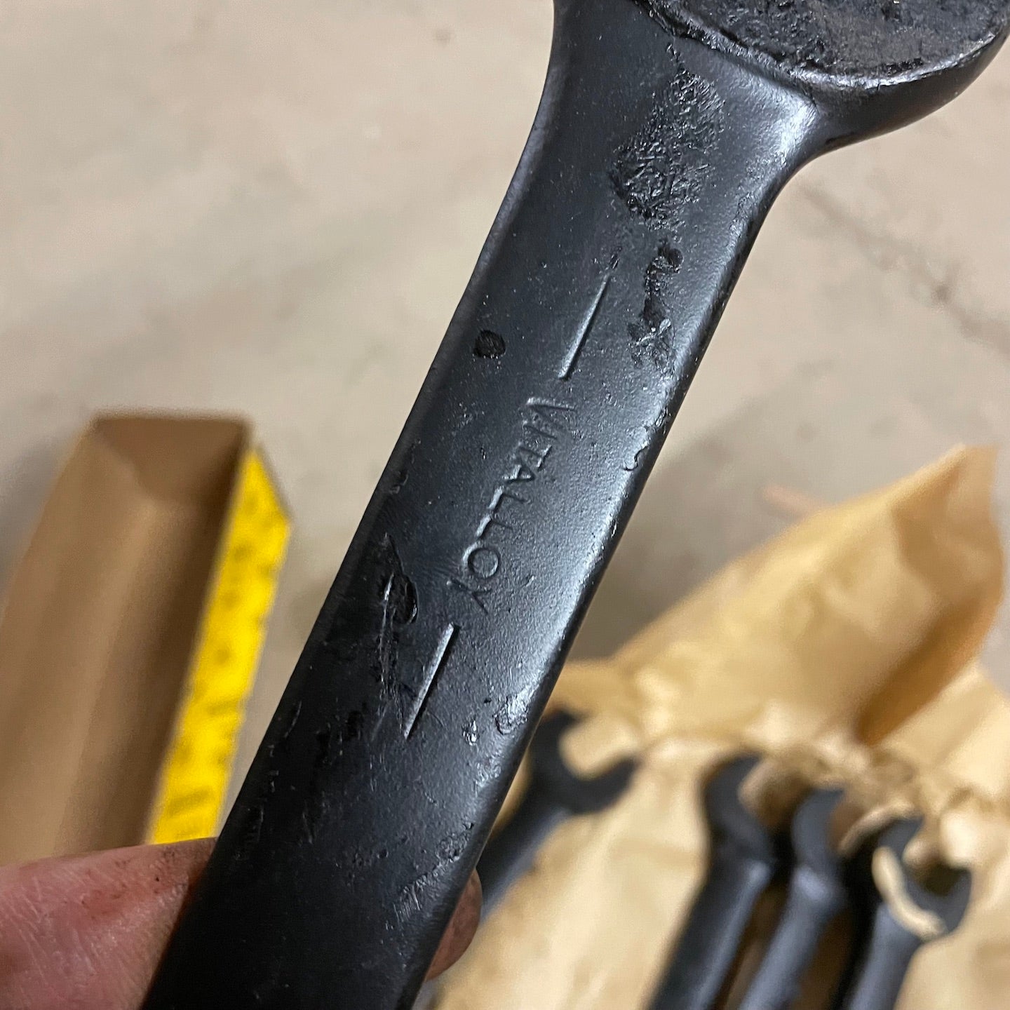 Billings NOS WWII Era Open End 1 1/16" x 1 5/16" Wrench