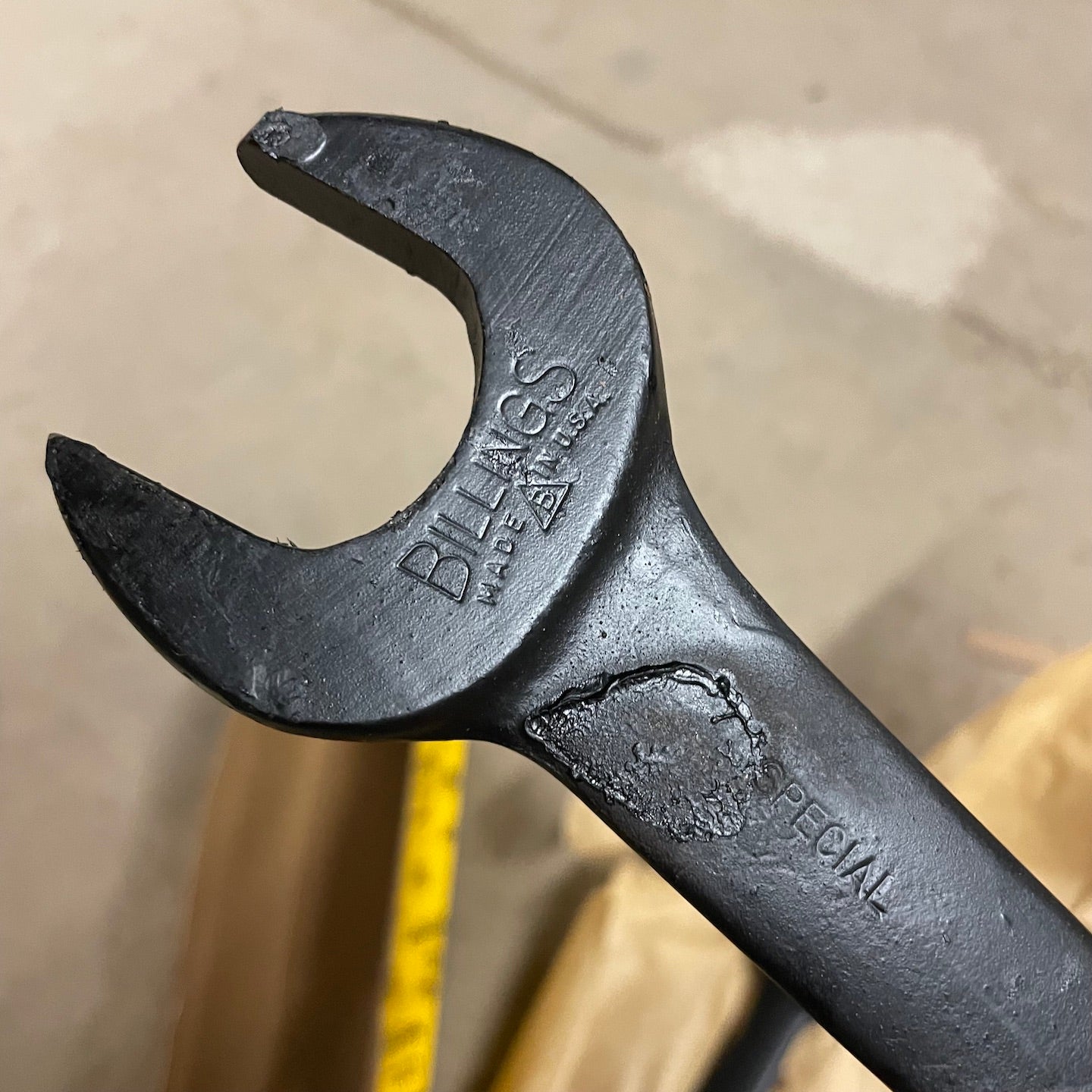 Billings NOS WWII Era Open End 1 1/16" x 1 5/16" Wrench