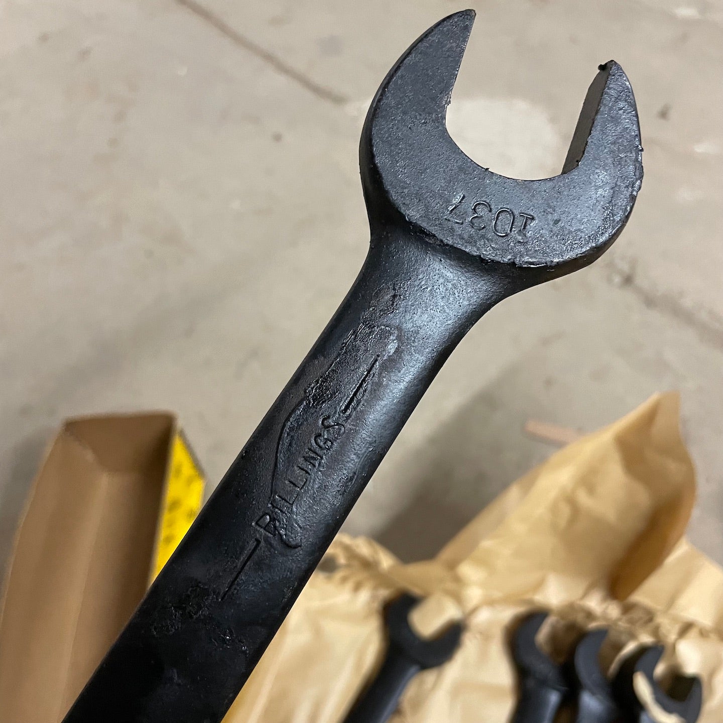 Billings NOS WWII Era Open End 1 1/16" x 1 5/16" Wrench