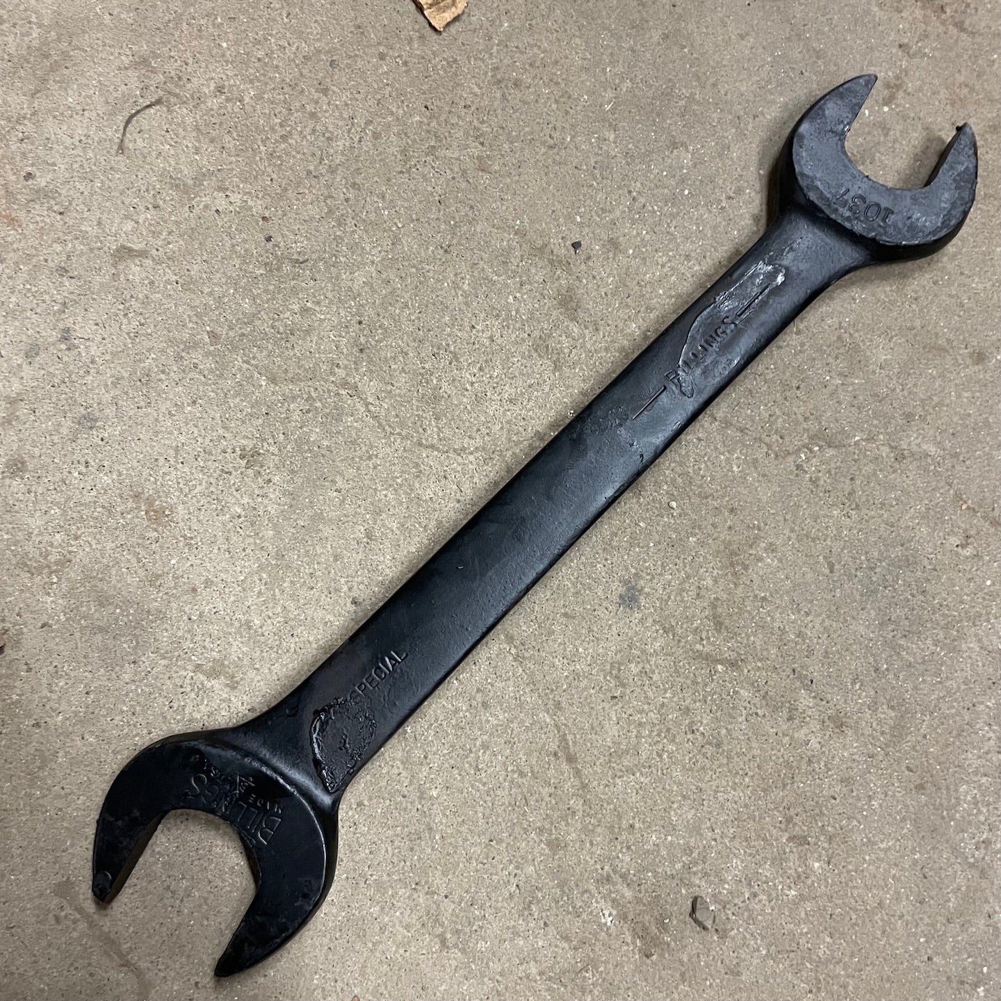 Billings NOS WWII Era Open End 1 1/16" x 1 5/16" Wrench