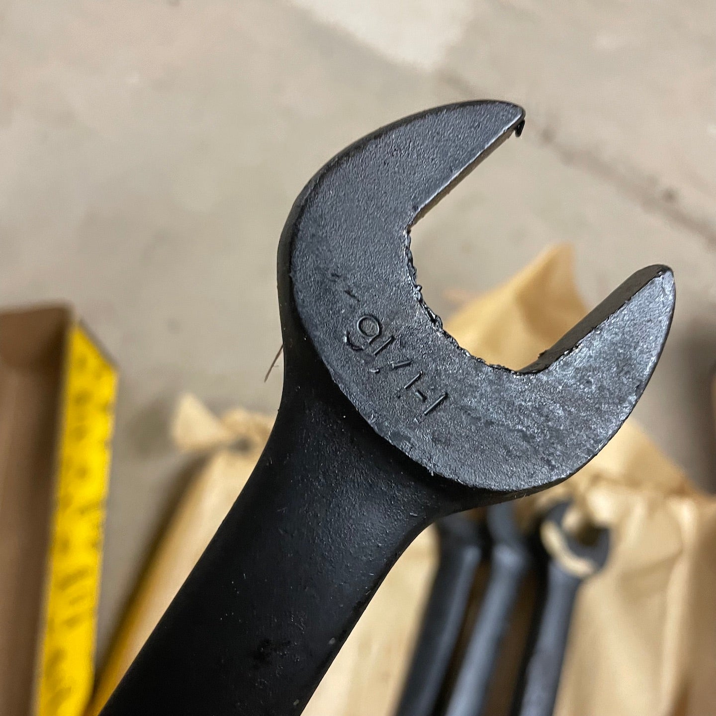 Billings NOS WWII Era Open End 1 1/16" x 1 5/16" Wrench