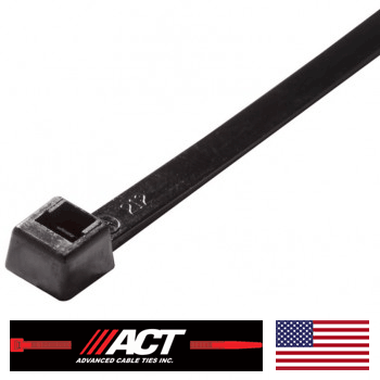 4" cable ties, 18 lb tensile rating, 100 per pack (4busa)