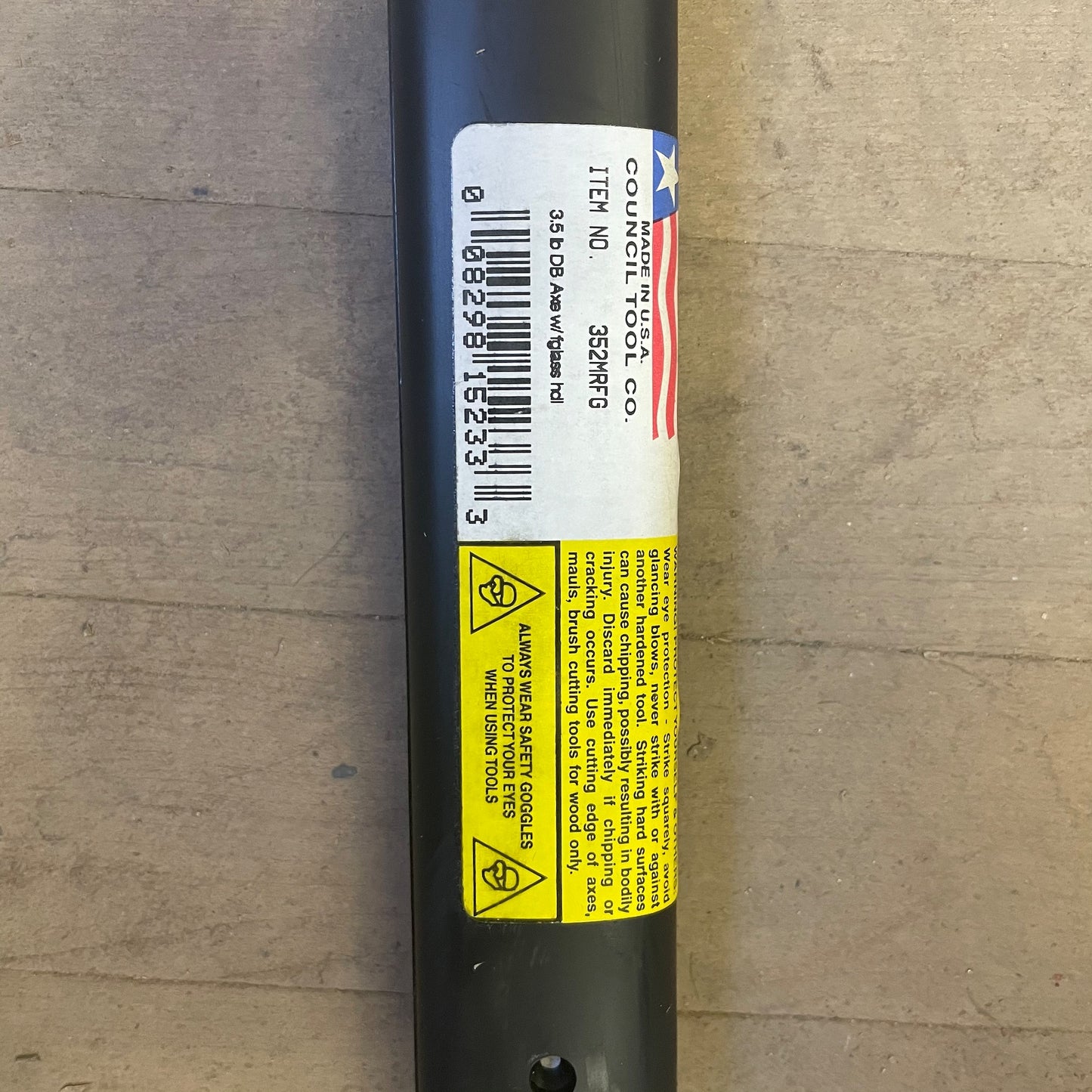 Council 3.5 LB Double Bit Axe w/ Black Fiberglass Handle (352MRFG)