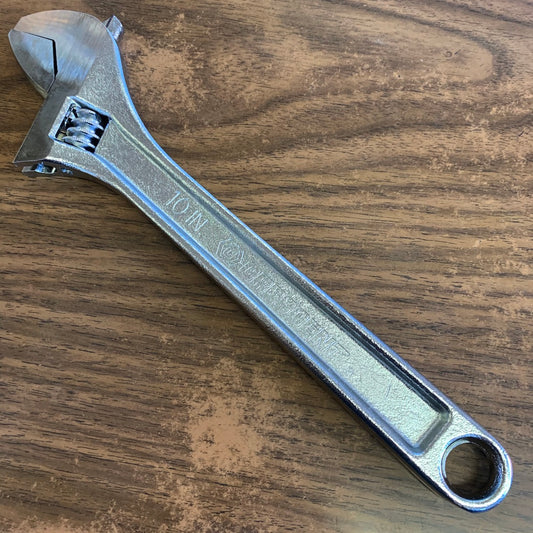 10" Chrome Crescent USA Adjustable Wrench (AC110)