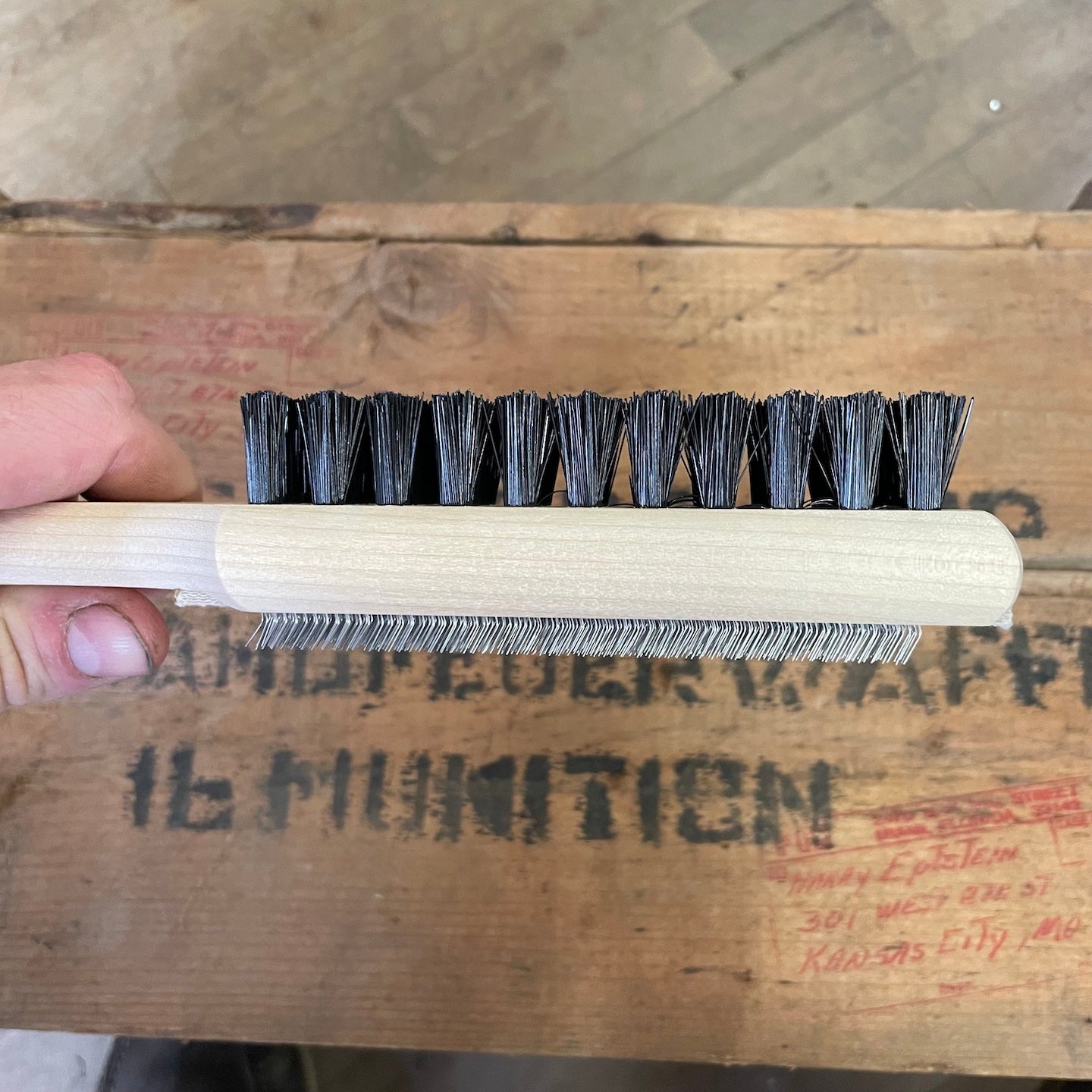 Lutz Dee-Luxe #20 Combination File Card Cleaner & Brush