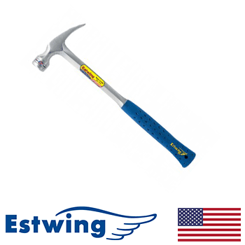 Estwing 24 oz Steel Rip Smooth-Face Hammer w/ Nylon Grip (E3-24S)