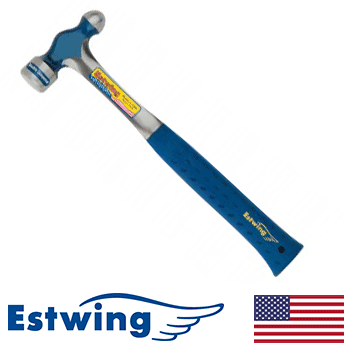 Estwing 24oz Solid Steel Ball Pein Hammer w/ Nylon Grip (E3-24BP)