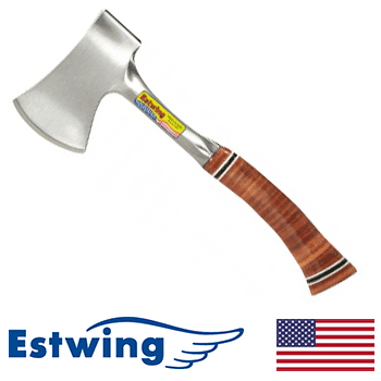 Estwing E24A Sportsman's Hatchet w/ Leather Wrapped Metal Handle (E24A)