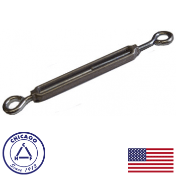 Chicago Hardware #3 Eye & Eye Midget Aluminum Turnbuckle (05111-8)