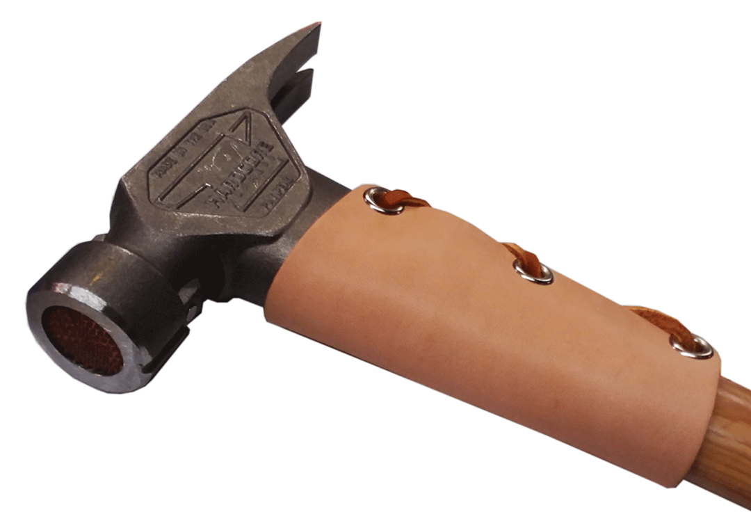 US Made Top Grain Leather Hammer & Hatchet Collar w/ Eyelets