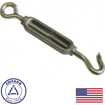 #12 Hook & Eye Midget Aluminum Turnbuckle (05208-5)