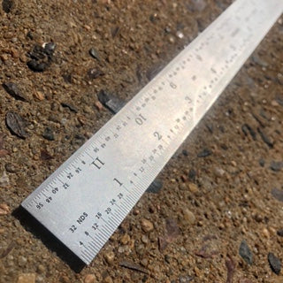 PEC 12" 4R Grooved Rule (32nds/64ths & 8ths/16ths) w/ Blemish (7185-012B)