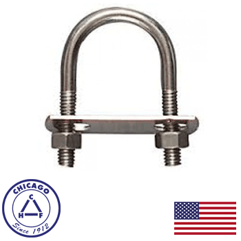 Chicago Hardware 1/4" x 1 1/8" x 3 1/8" U-Bolt (50223-8)