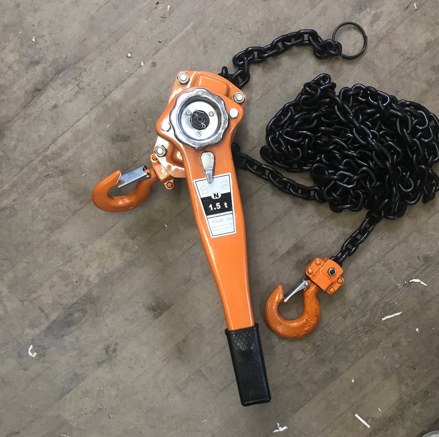 American Power Pull 1.5 Ton Ratchet Lever Chain Hoist 20' Lift (APP615)