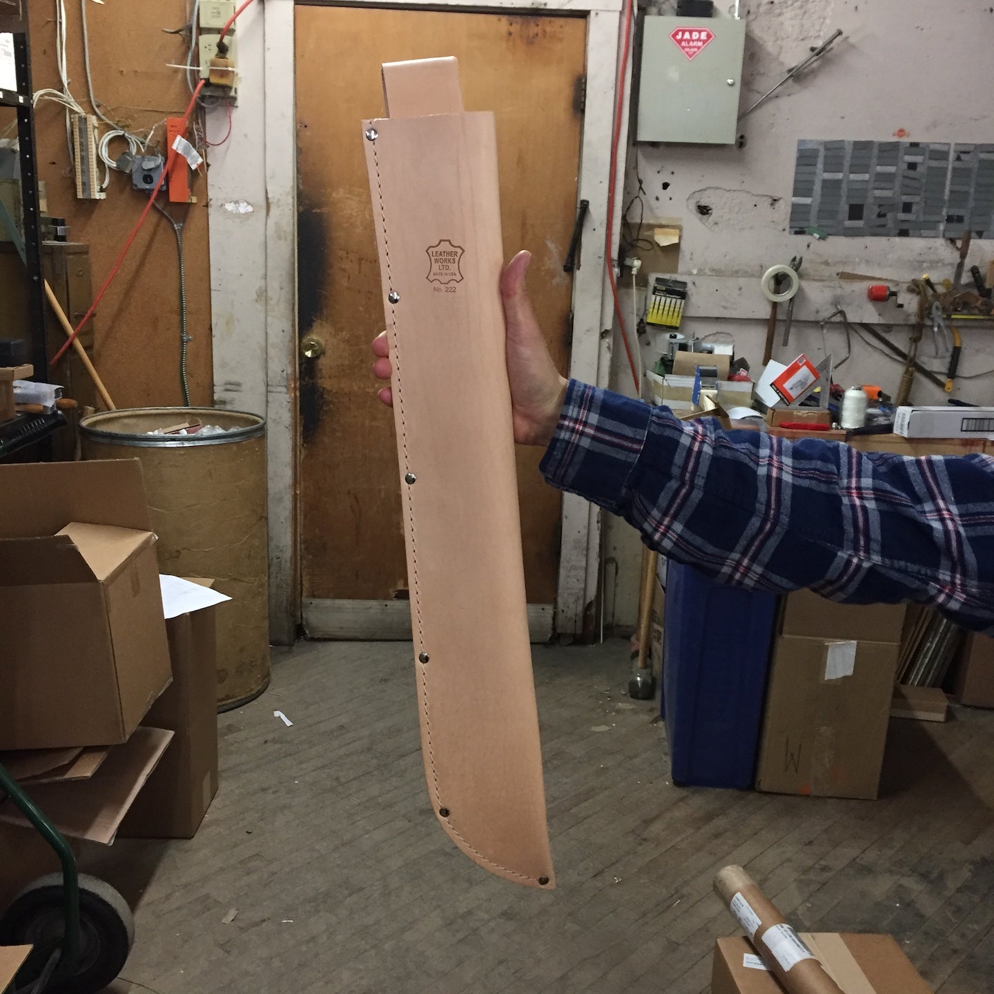 22" Leather Machete Sheath (M01)