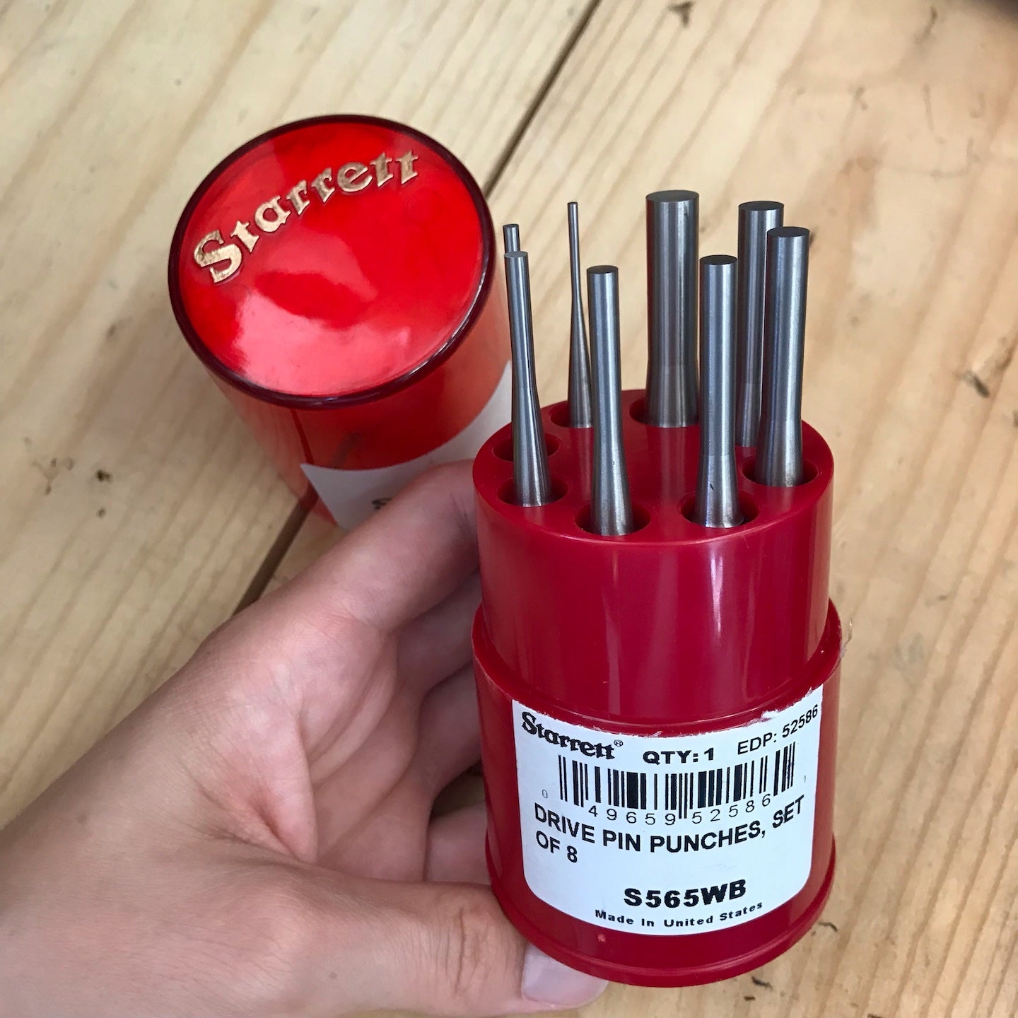 Starrett 8 Pc. Drive Pin Punch Set (S565WB) – Harry J. Epstein Co.