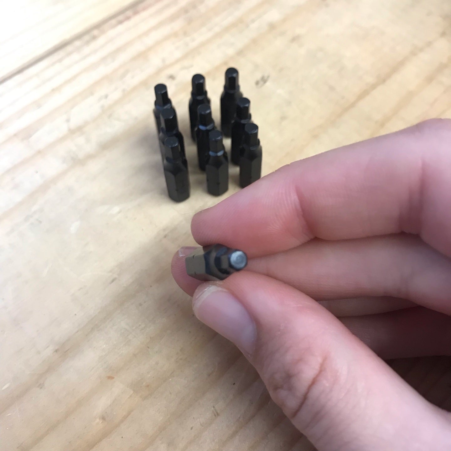 Set of Ten 9/64" x 1" Hex Allen Screwdriver Bits (10-HEXBITS)