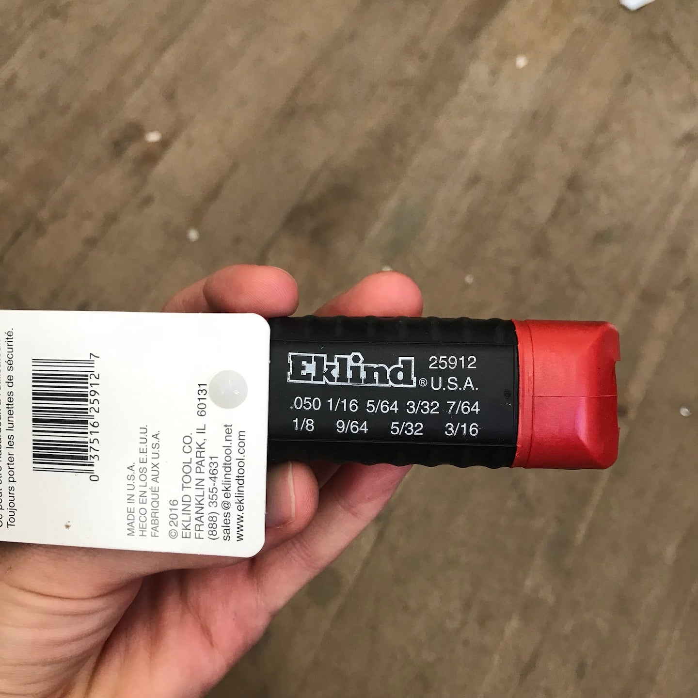 Eklind 9pc Ergonomic Folding Allen Wrench Set (.050"-3/16") (25912)