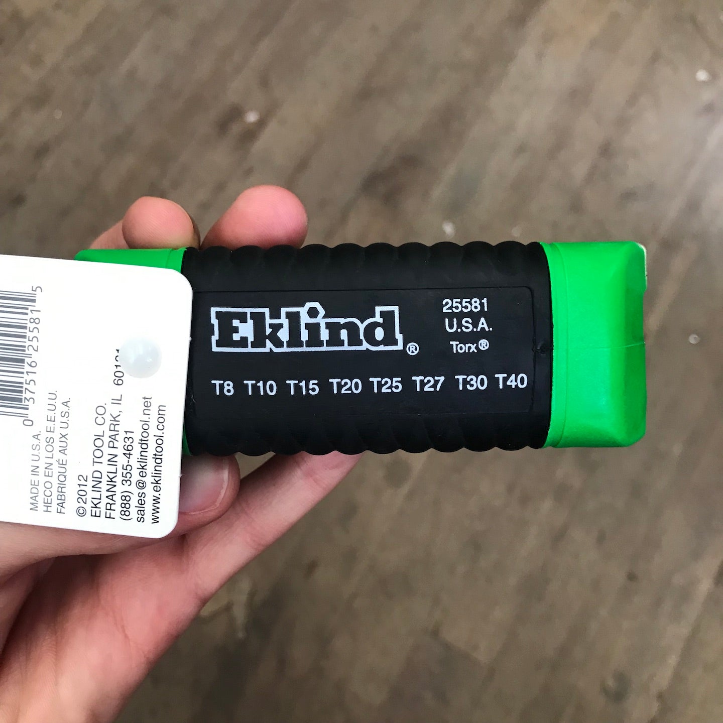 Eklind 8pc Ergonomic Folding Torx Wrench Set (T8-T40) (25581)