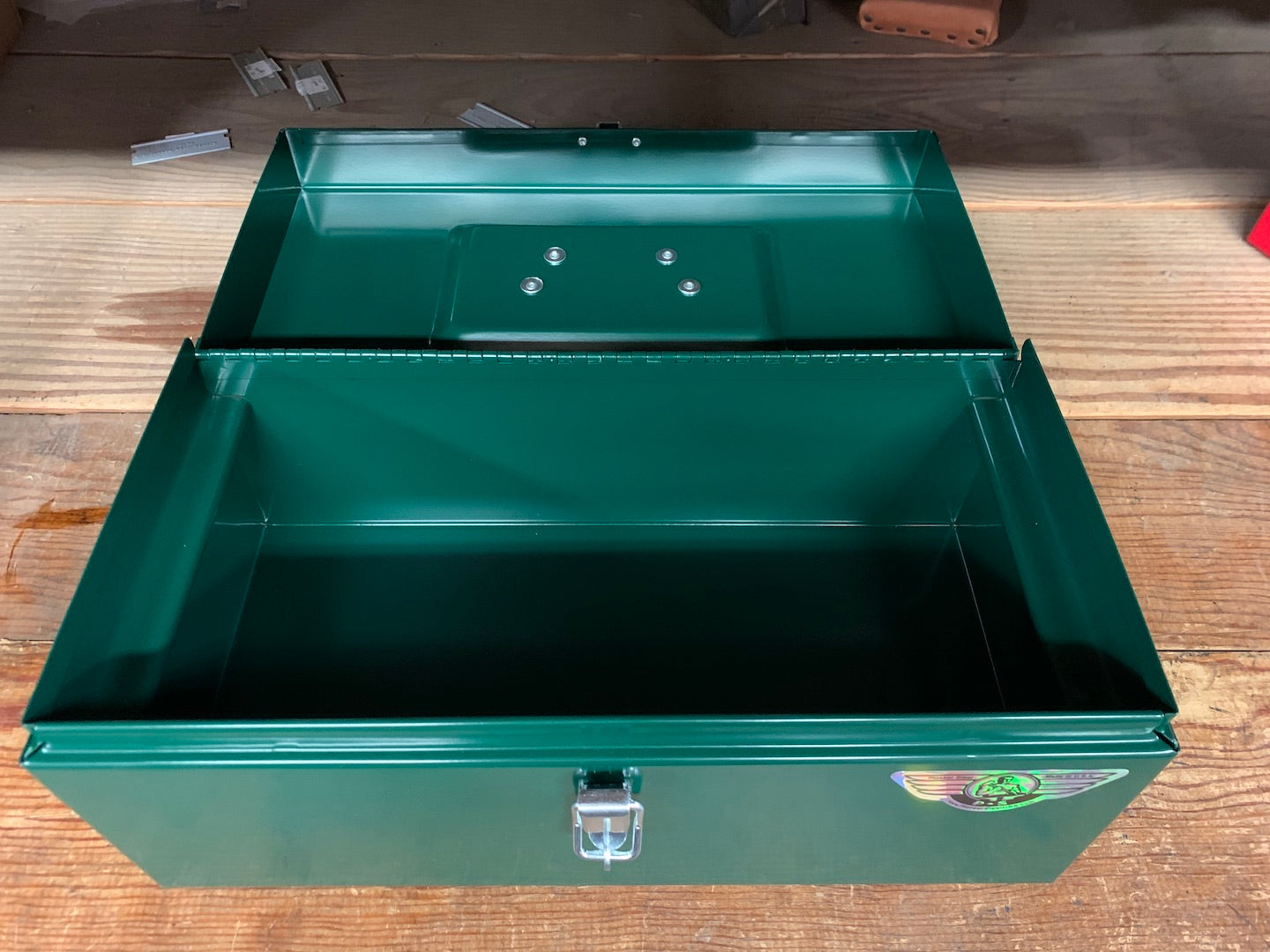 Pioneer Steel Green Toolbox 14" x 7" x 6 1/2" (1314-01)