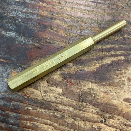 SK Tool 1/4" Brass Pin Punch w/ Hex Shaft (SK6325)