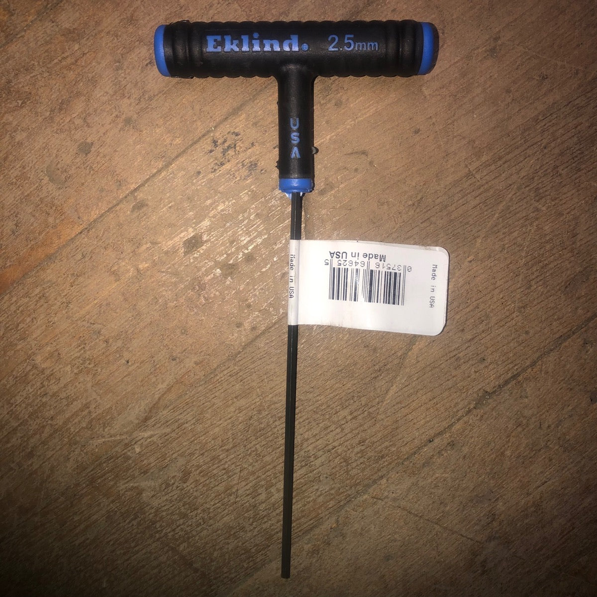 Eklind T-Handle Hex-Key (6" Blade x 2.5mm Hex) (64625)