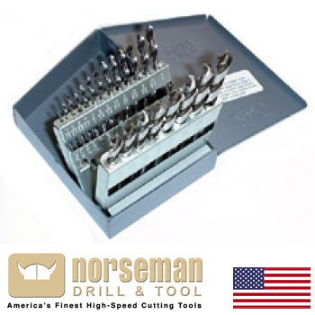 Norseman High Speed 21 Piece Drill Bit Set (J-21)