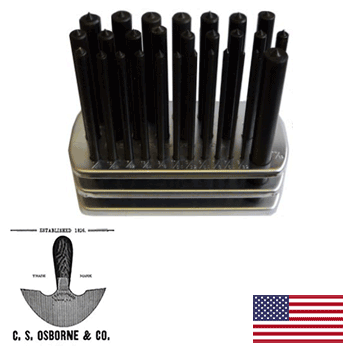 C.S. Osborne Metric Transfer Punch Set K-358MM (K-358MM)