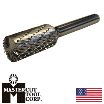 MasterCut SB-5DC Cylindrical End Cut Rotary Carbide Burr 1/2" O.D. (SB-5DC)