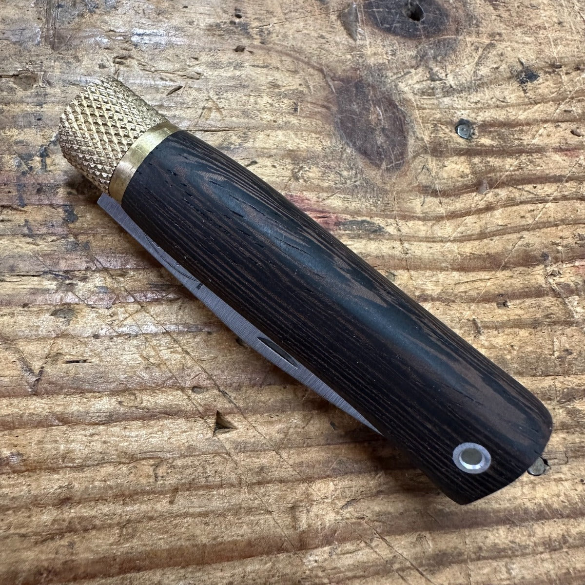 Jose Da Cruz Wenge Wood Handled Carbon Steel Folding Knife (MER.65.014.B.P01)