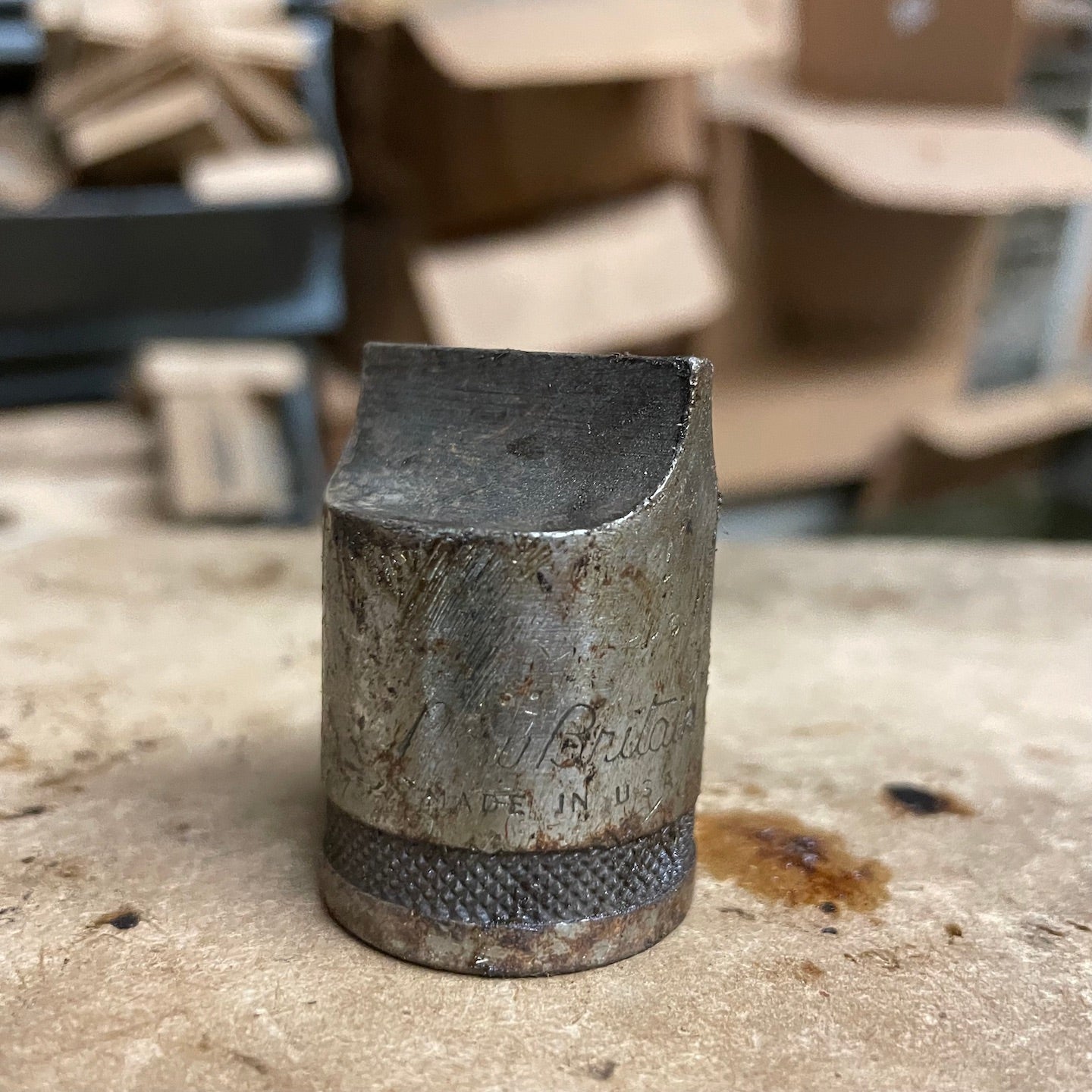 WWII Era NOS New Britain 1/2" Drive Drag Link Socket