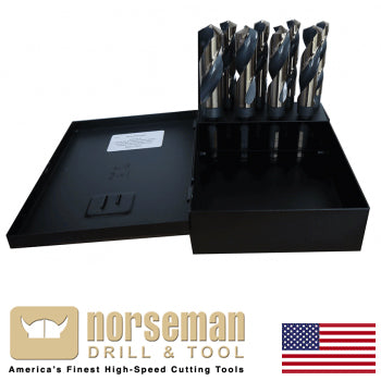 Norseman 8 pc Premium Black & Gold (Moly) Drill Bit Set (S&D-8SP) (92400)