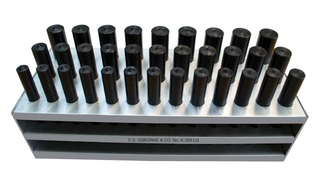 C.S. Osborne Metric Transfer Punch Set K-358MM (K-358MM)