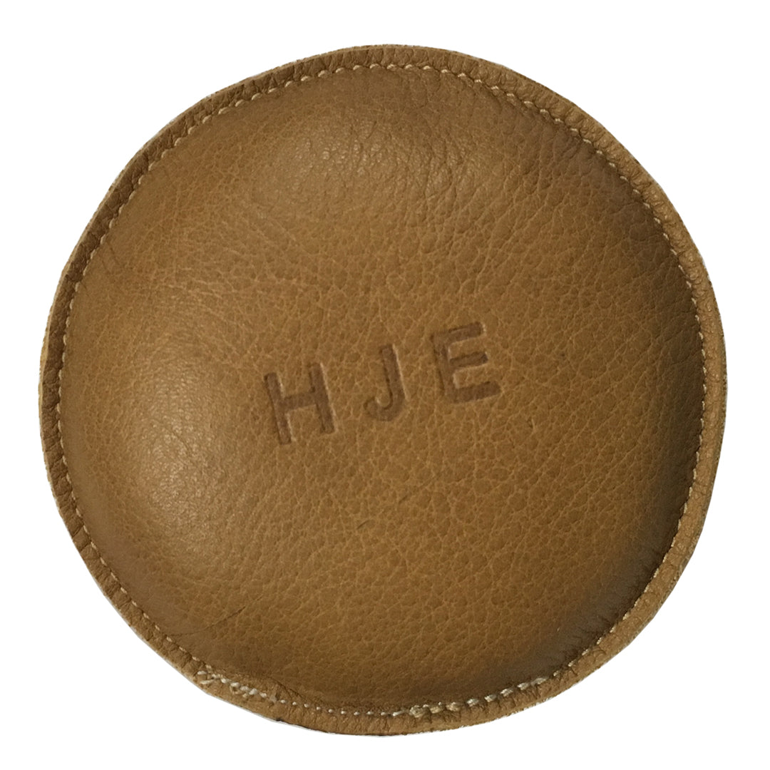 4" HJE Shot Filled Leather (Map) Paper Weight (150-LW-HJE)