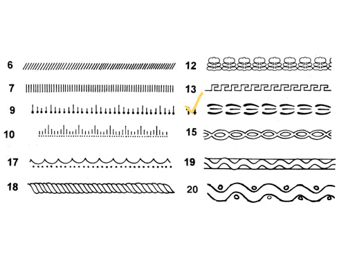 C.S. Osborne Embossing Wheel #14 (459-14)