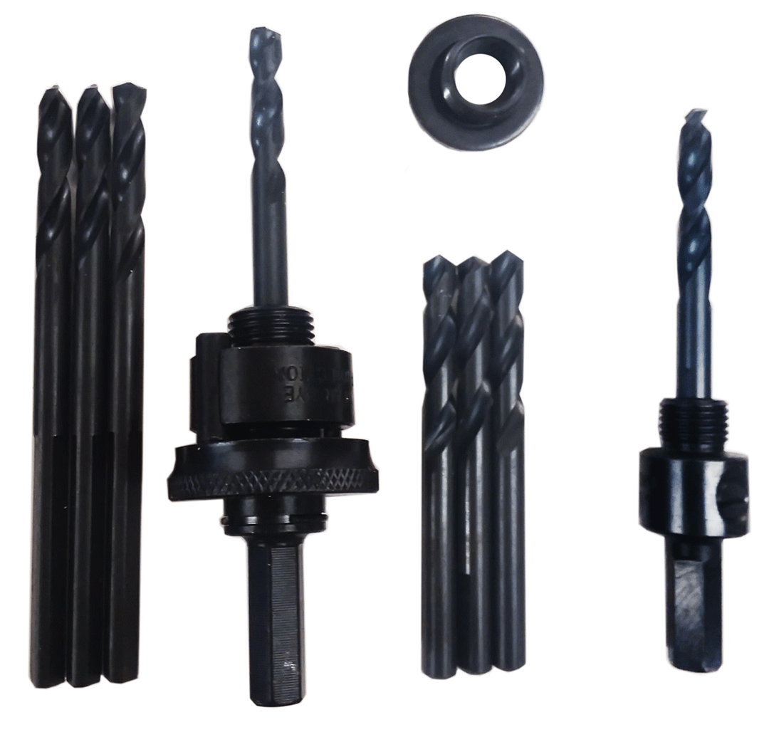 USA 9/16" to 2" Bi-Metal Hole Saw Set w/ Arbors, Adapters & Bits (HS-SET-1)