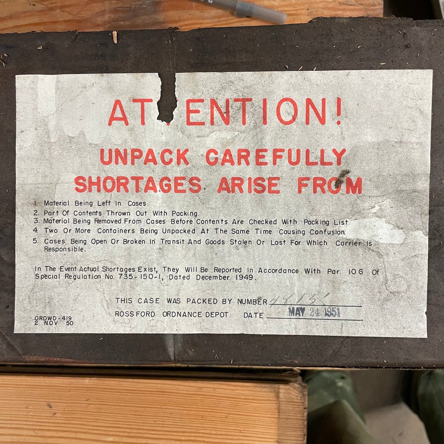 NOS Plomb WWII Era 3/8" Drive 5" Extension (WF-17)