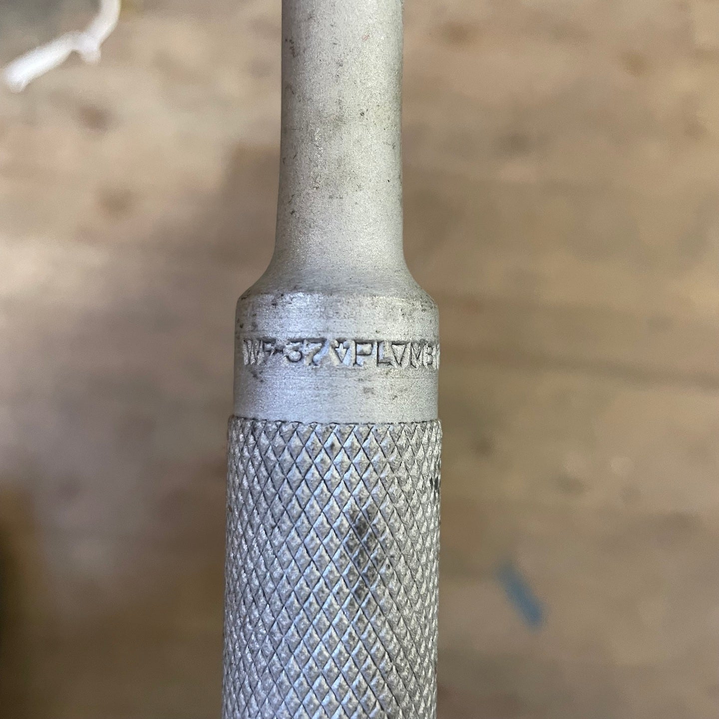 NOS WWII Era 12" Plomb 1/2" Drive Breaker Bar - Stamping on handle collar (WF-37)